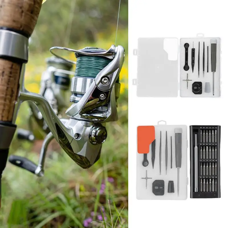 Fishing Reel Maintenance Kit Multipurpose Fishing Reel Cleaning Kit Fishing Tool Set Versatile Fishing Reel Wrench Tool