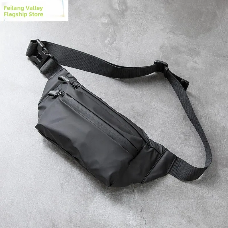 Waterproof Sports Crossbody Bag for Men Cycling Chest Bag Single Shoulder Backpack Summer Front Chest Bag Ultrathin Synthetic...
