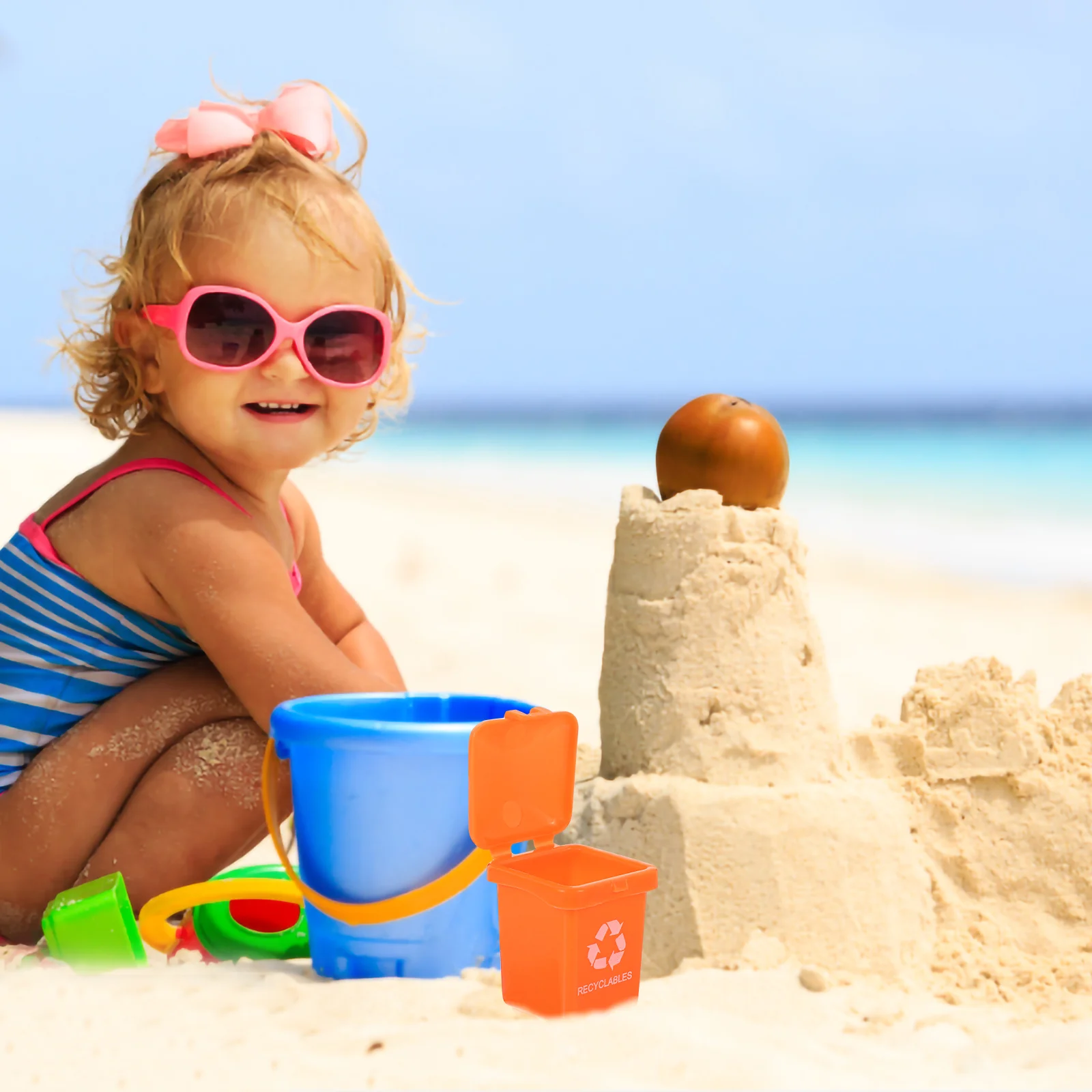 20 pezzi mini pattumiera veicolo bidone della spazzatura piccola casa simulazione classificazione giocattolo bambini