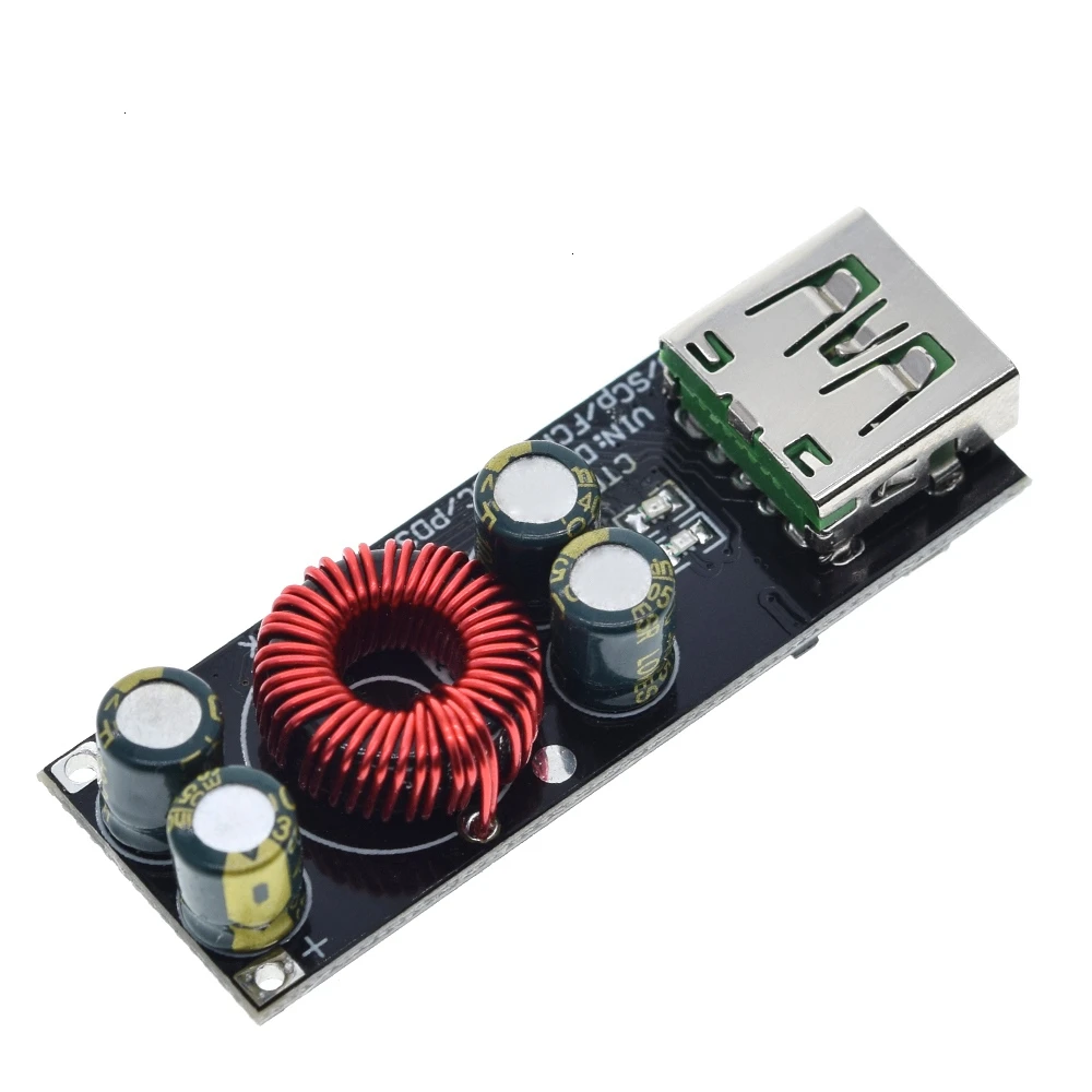 QC3.0/4.0 USB-C/Type-C Mobile Phone Quick Charge Adapter 6-35V Step-Down Buck Boost Module for Huawei SCP/FCP Apple PD Qualcomm