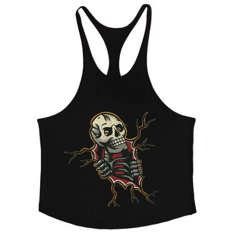 Men's Stringer Tank Top Gym Workout Bodybuilding Vest Slim Fit Quick-Dry Athletic Training Sleeveless Shirt