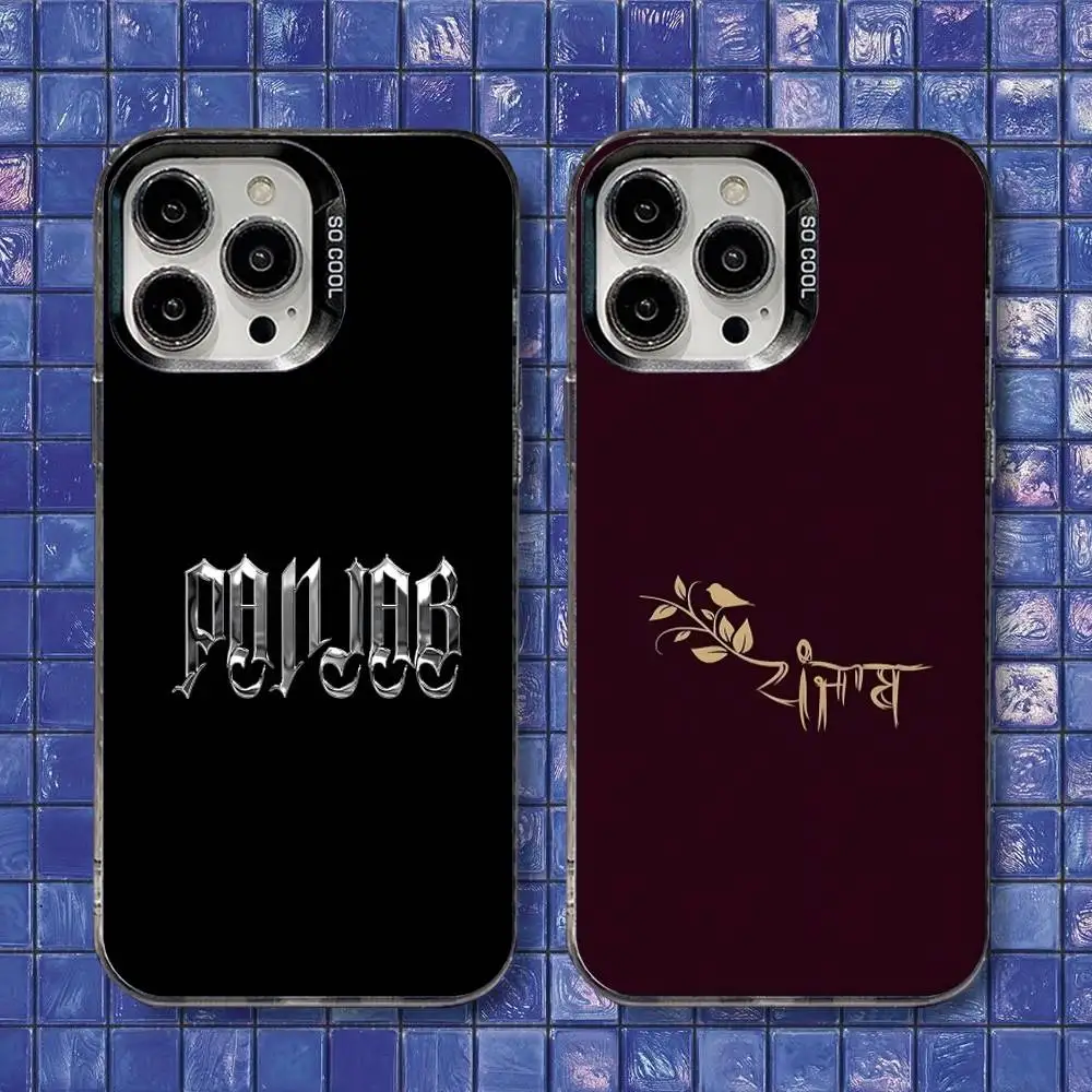 

Punjab Map Phone Case For iPhone 16,15,14,13,12,11,8,7,Pro,Max,Plus,Mini,XS,SE Shockproof Matte Cover