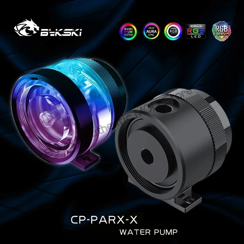 Bykski CP-PARX-X 5V 12V RGB Pump DDC Water Cooling PC Water cooler MOD Part Round 4Pin PWM Silent 330L/H