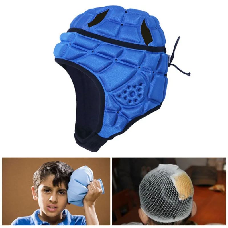 Children Goalkeeper Helmet Football Soccer Baseball Head Guard Protector with Sunshade Visor Kids Football Goalkeeper Helmet