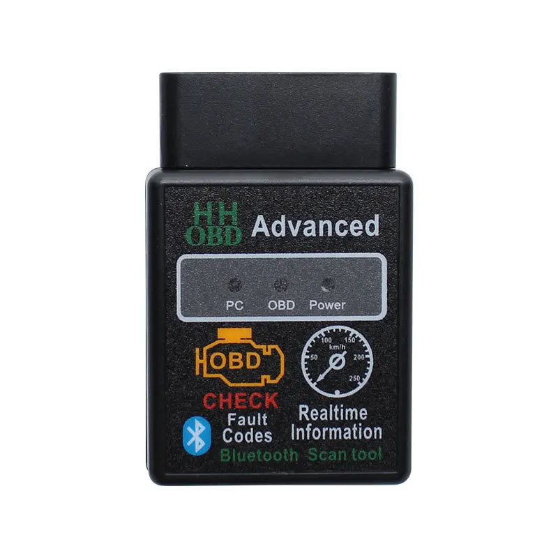 

HH OBD V1.5 Crystal Chip Bluetooth Car Fault Detector elm327 OBD2 Car Diagnostic Tool