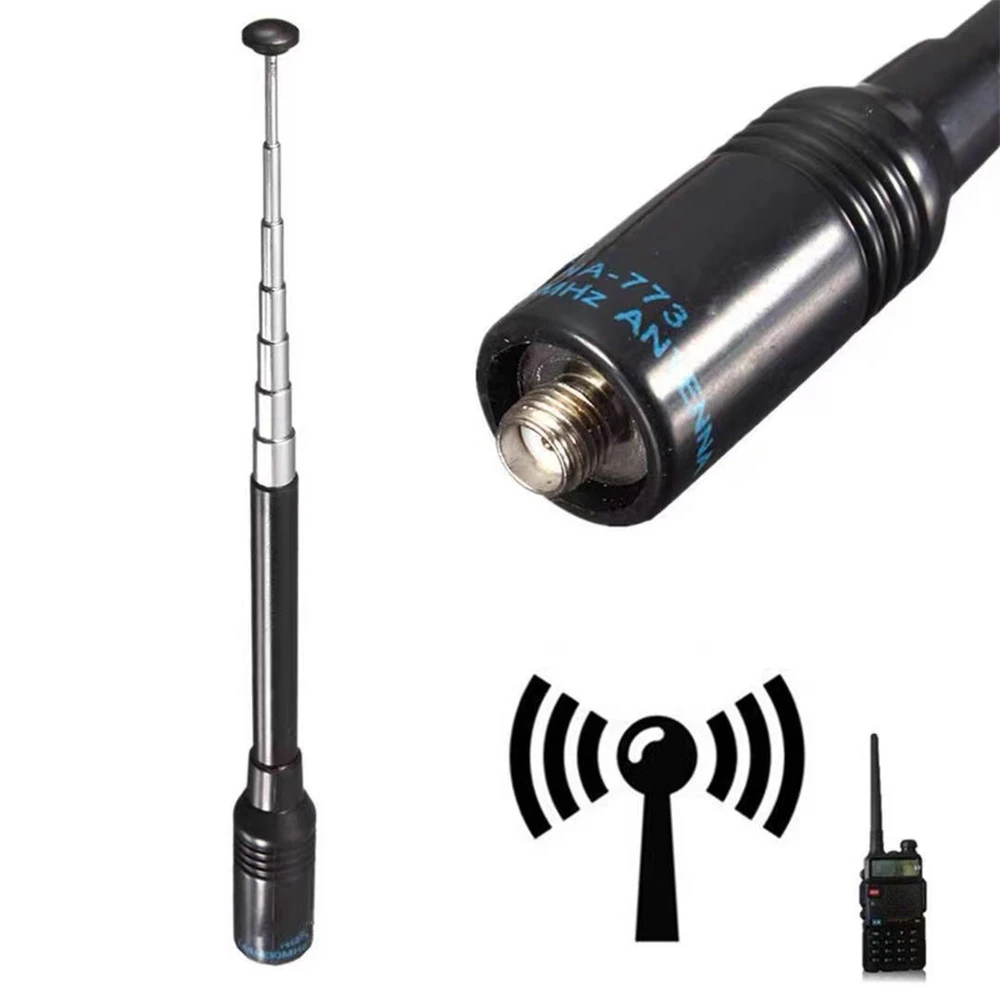 

NA-773 SMA-F UHF+VHF Handheld Telescopic Antenna for BAOFENG UV-5R/82/B5/B6 888S