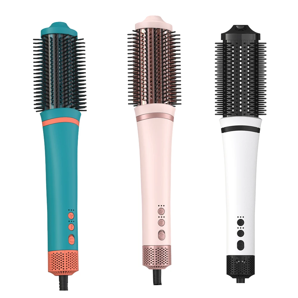 

SMET 1500W New Arrival Custom Professional One Step Hair Dryer Brush Fast Heating Hot Comb Electric Hot Air Brush