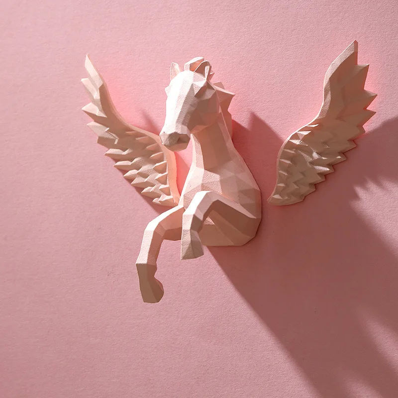 Pegasus Refrigerator Sticker Magnet Ins Magnet Sticker Magnet Refrigerator Decoration 3D European Creative Iron Magnet Gift