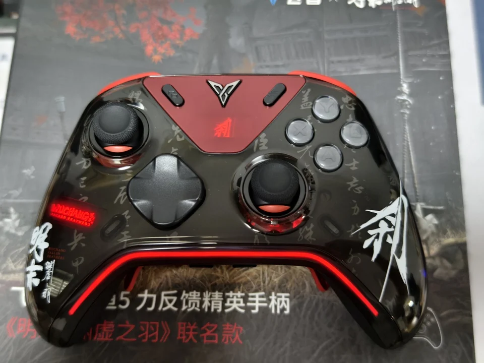 Salesl Flydigi Apex 5 WUCHANG Fallen Feathers Limited 3-modus gamecontroller RGB-lichtstrip Kleur interactief display PC NS