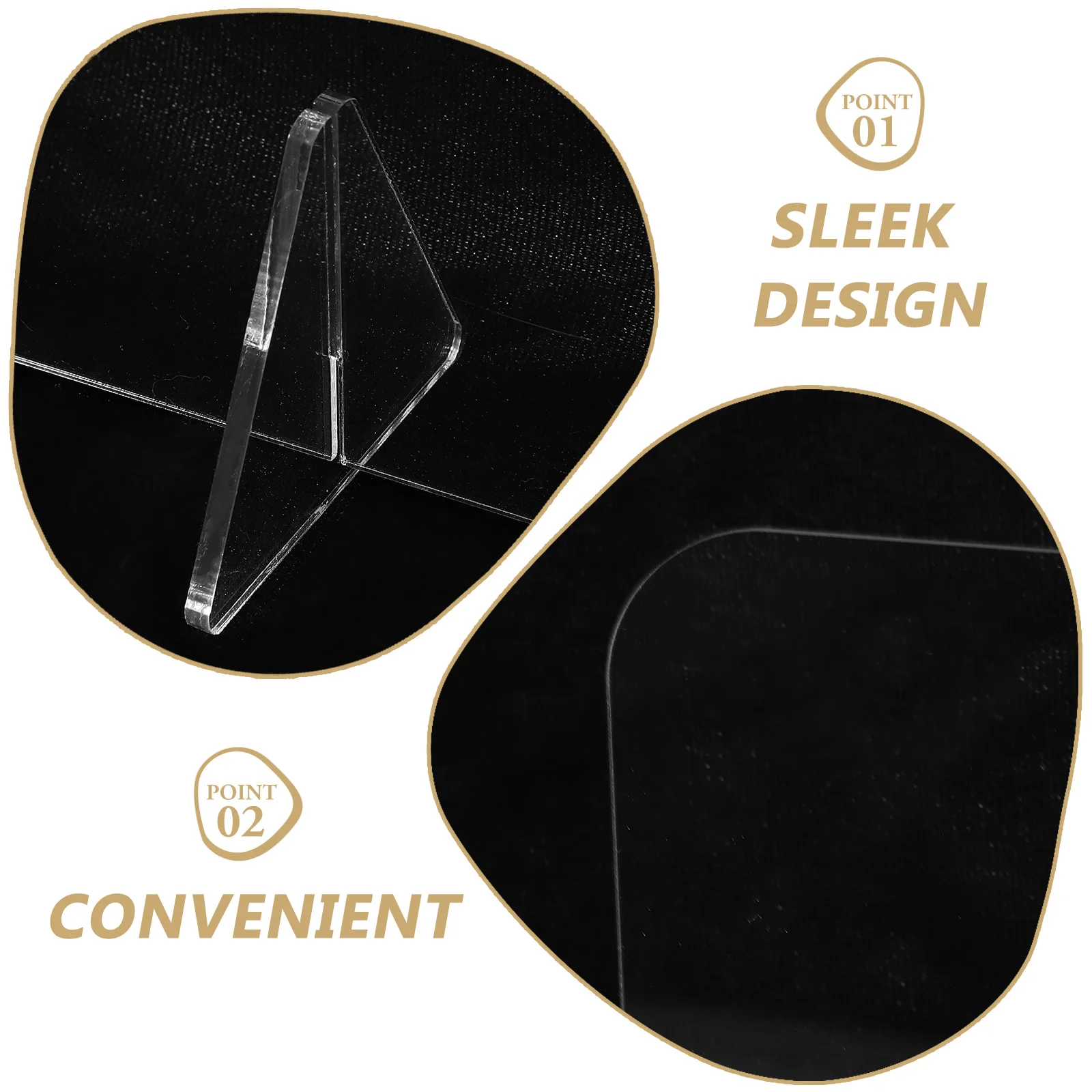 1Set Transparent Acrylic Note Board Multi-Function Erasable Student Desktop Memo Board Office Supply Office Supply