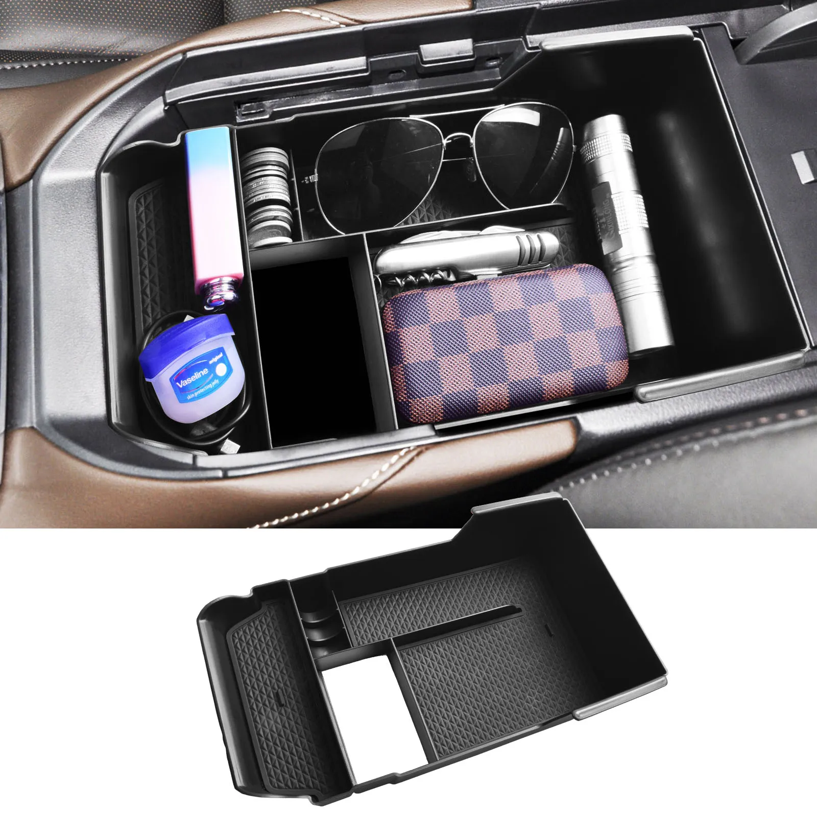 

For Mazda CX-30 CX30 2020 2021 2022 2023 2024 Center Console Organizer Tray Accessories Car Armrest Box Storage Secondary Box