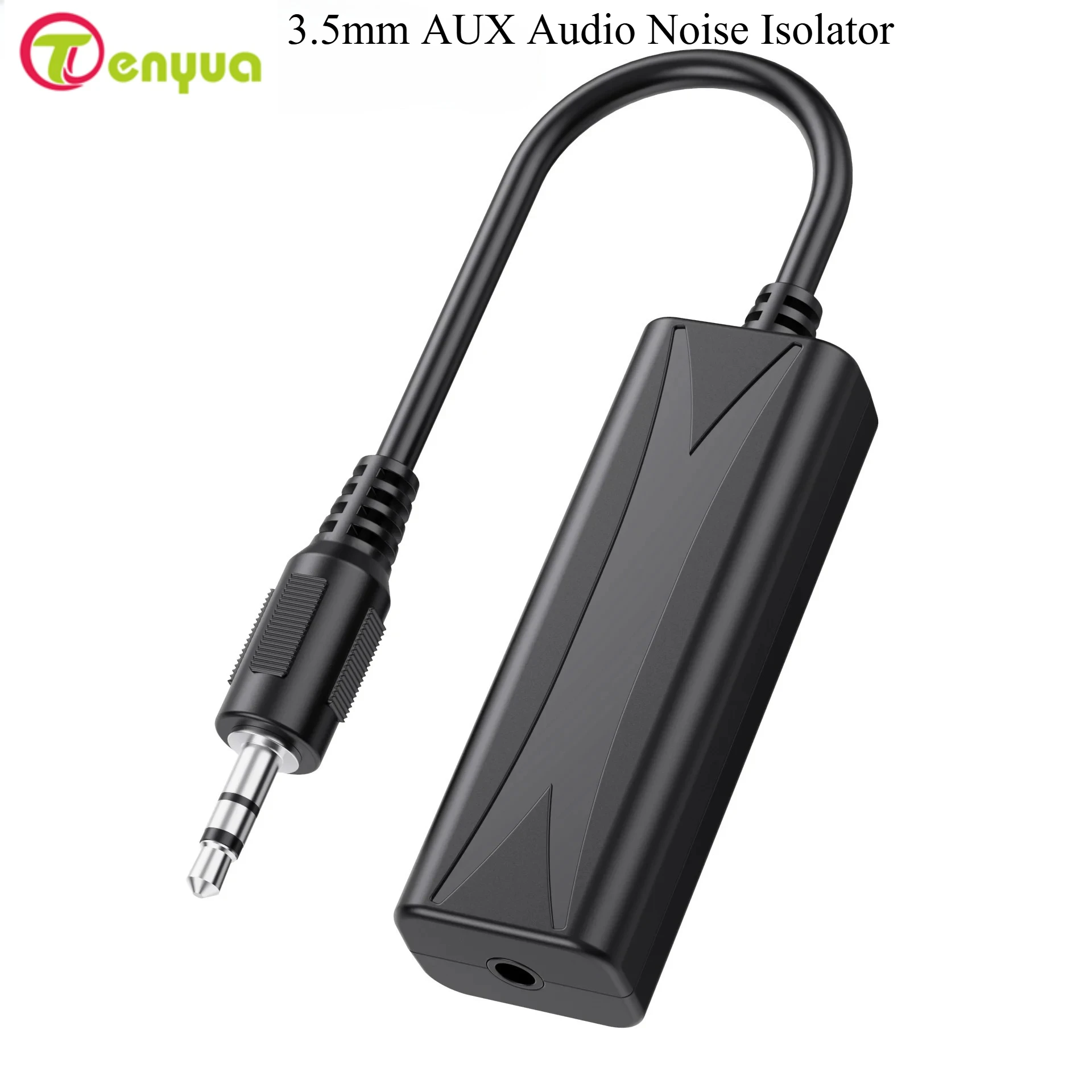 مكافحة التدخل 3.5 مللي متر AUX الصوت مرشح الضوضاء حلقة أرضية عازل الضوضاء القضاء على مكبر الصوت الهاتف نظام الصوت ستيريو السيارة #1