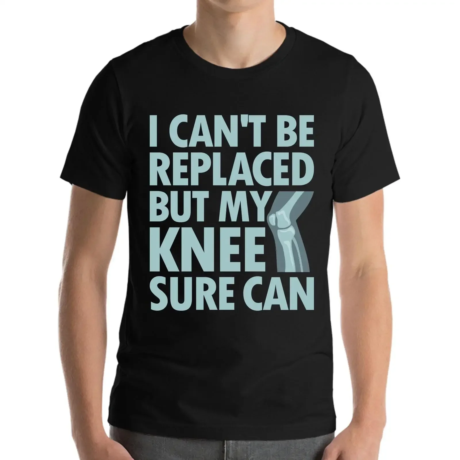 Knee Replacement Surgery Artificial Joint TKR Arthroplasty Funny T Shirt vintage Washed fashion Versatile Slightly homme