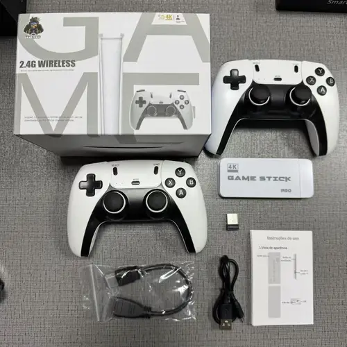 Imagen 2 del producto Consola de videojuegos 4K TV Game Stick M15, 40000 +/50000 juegos integrados, mando inalámbrico de 128G, mando Retro