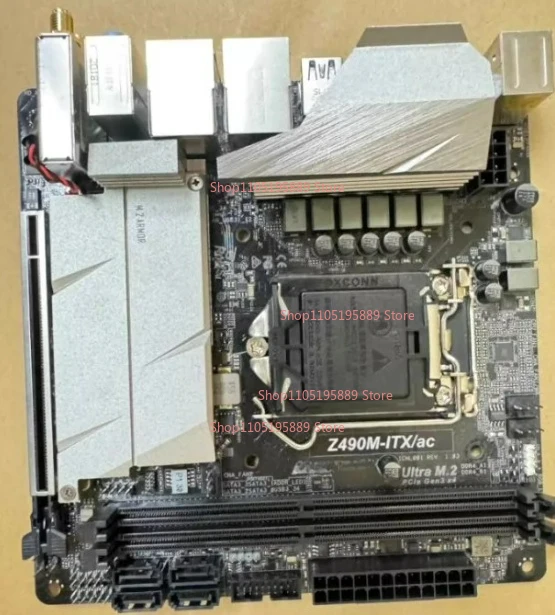 For ASRock Z490M-ITX/AC LGA1200 Dual M.2 ITX Main Board