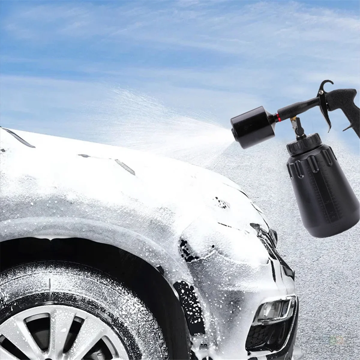 

High-Pressure Foam Wash Sprayer with 1000ML Bottle Handheld Car Interior Cleaning Tool for Seat Carpet Roof Dashboard jasmine