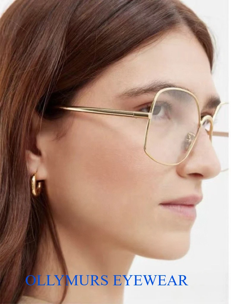 

Original Designer LOE Personalized Square Gold Silk Women's Sunglasses Optical Glasses Fashionable Versatile Sunglasses LW55055U