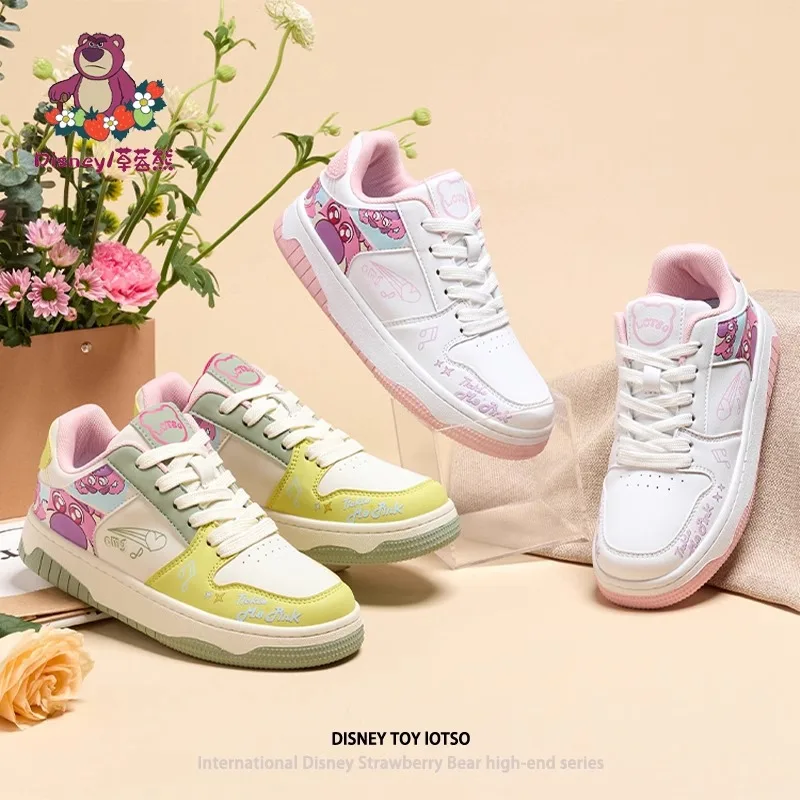 

Disney Strawberry Bear Sneakers Women 2025 Fall/Winter - Color-Block Fashion Sneakers, Versatile & Trendy Casual Shoes