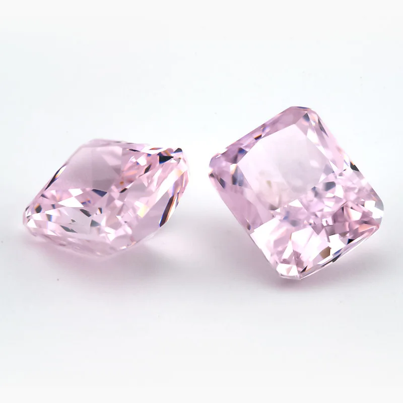 2 Stück 4x6mm~8x10mm achteckige, strahlende, Crushed-Ice-Schliff-Zirkonia-Steine 5A, lose synthetische CZ-Edelsteine für die Schmuckherstellung – Detail 29