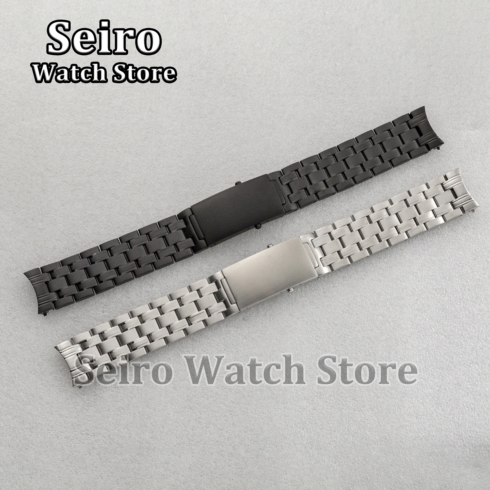 21MM Watch Strap Stainless Steel PVD Black Silver for Seamaster 300 Modified Accessories Replacements Repair Tools