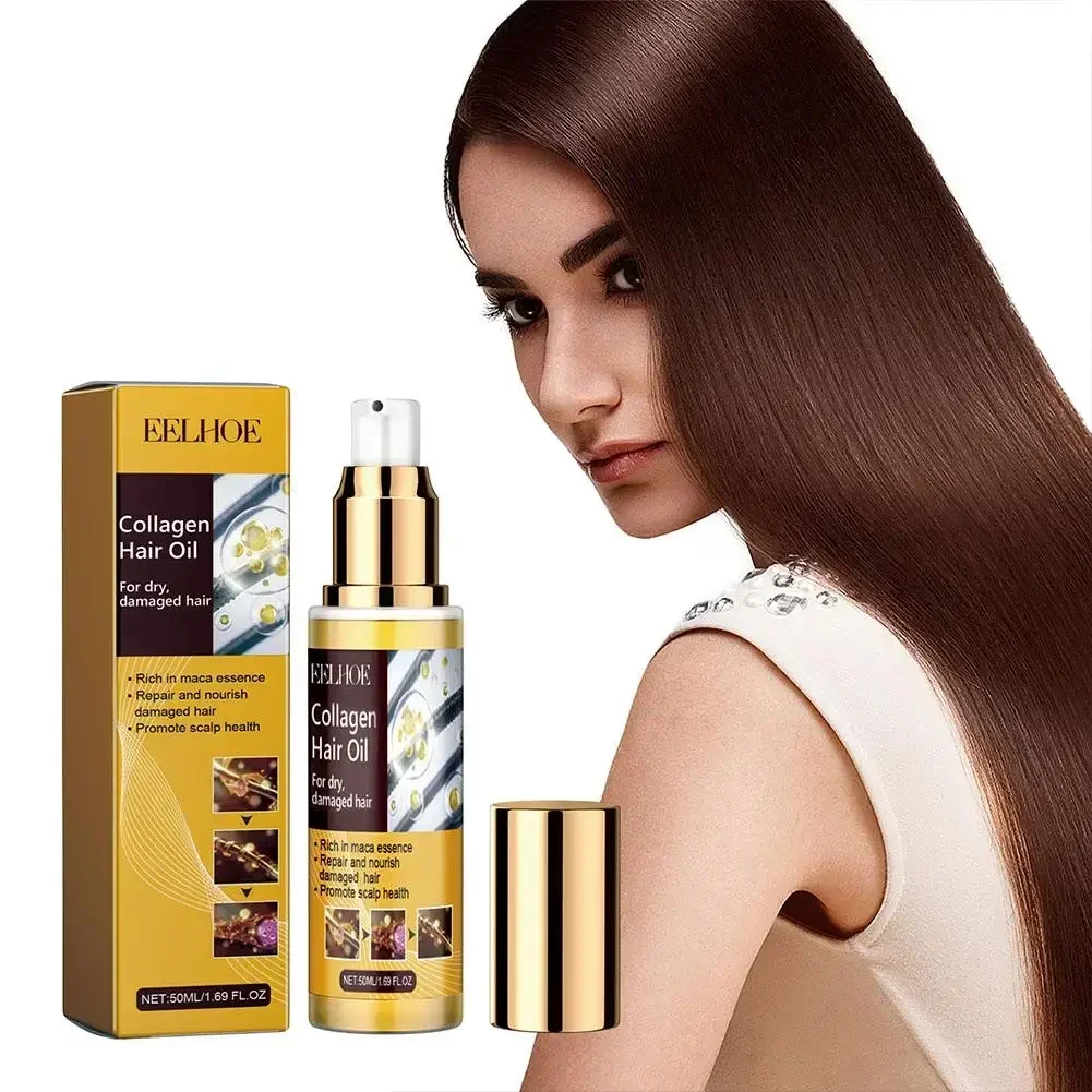 

50ml Collagen Hair Essential Oil Repair Damaged Hair Deep Promotes Prevents Growth Moisturizing And Breakage Root Hair Oil