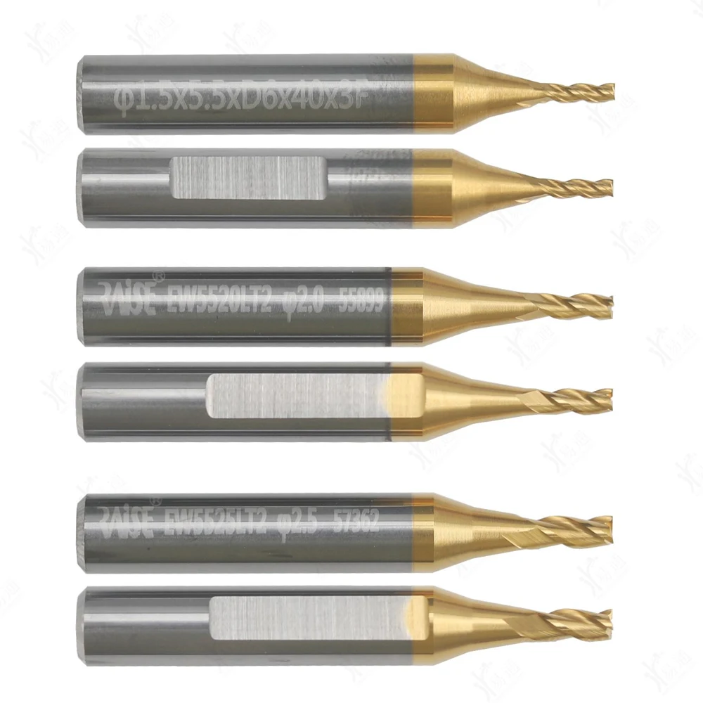 

Special Metal-Coated Carbide End Mills For CNC Machine Flat Metal Cutter Fits Xhorse XC-MINI XP005 TANK 2M2 2/3 PRO