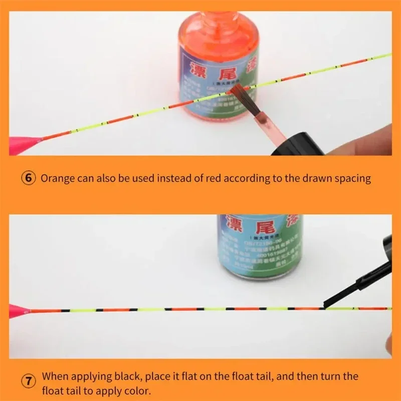 DIY Angeln Float Fluoreszierende Farbe Speziell für Angeln Float Schwanz Reparatur Spray Farbe Sichtbare Float Spitze Schnell trocknende Farbe Farbe – Detail 18