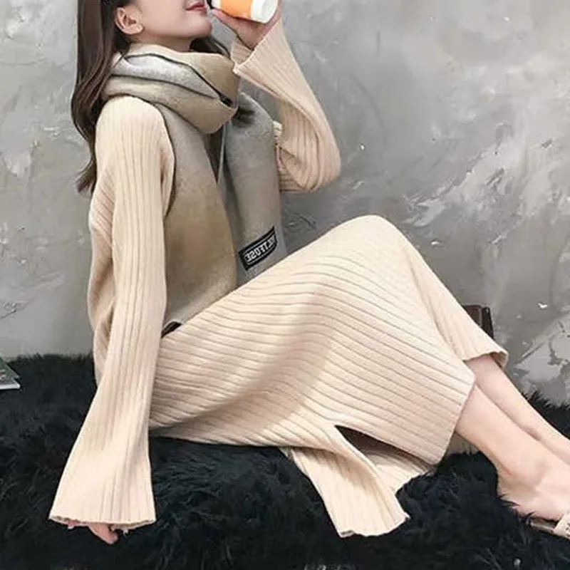 Pullover al ginocchio Maglioni con stampa di cani Maglioni da donna Plaid modello waffle Escursionismo Maglieria sportiva stile preppy Bottoni Harajuku