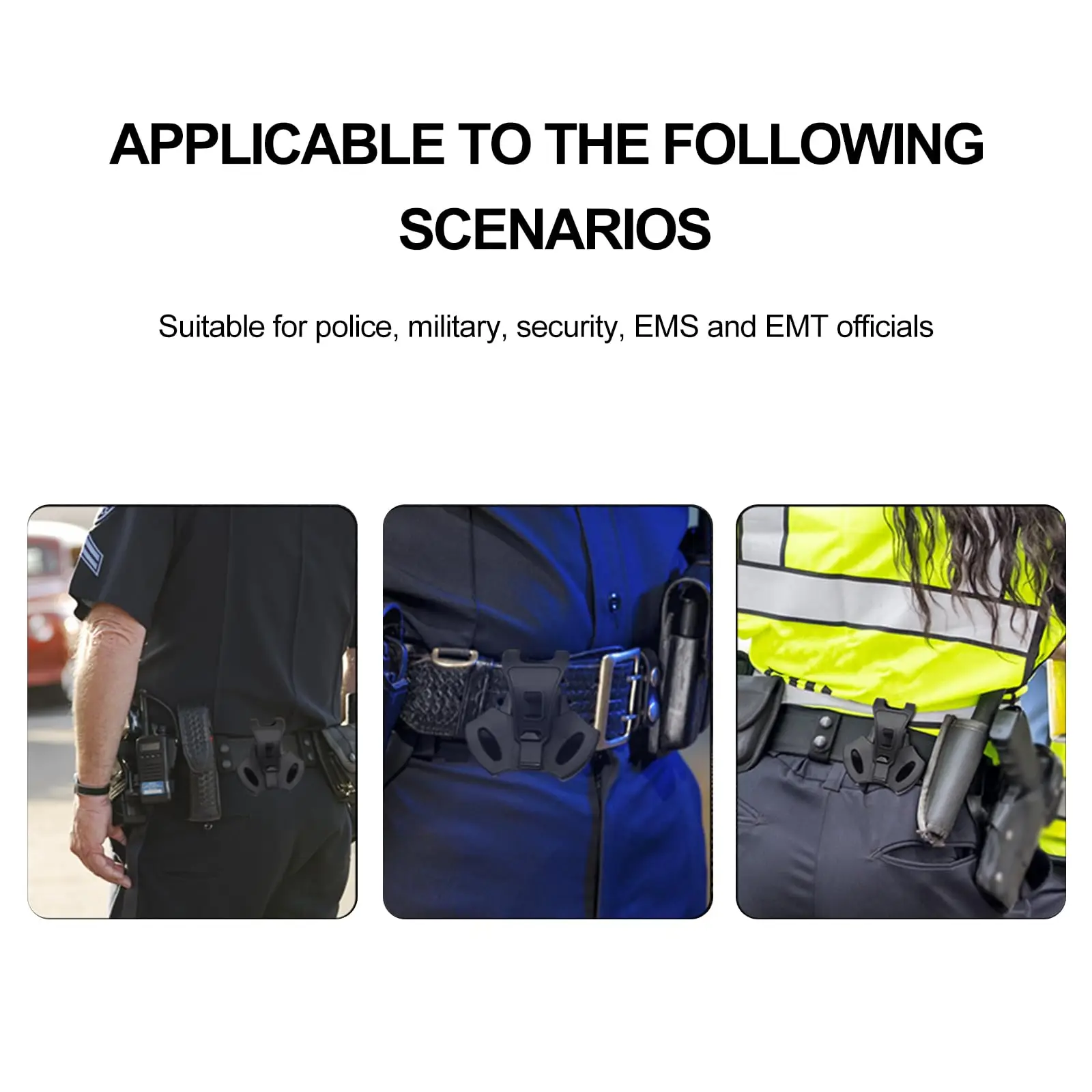 Custodia tattica universale per manette Fondina Airsoft Molle Marsupio per cintura Porta manette Custodia per cintura esterna Accessori per la caccia