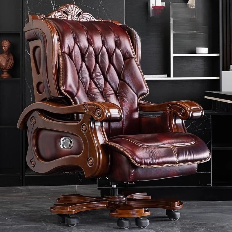 Leather boss chair, luxury business class chair