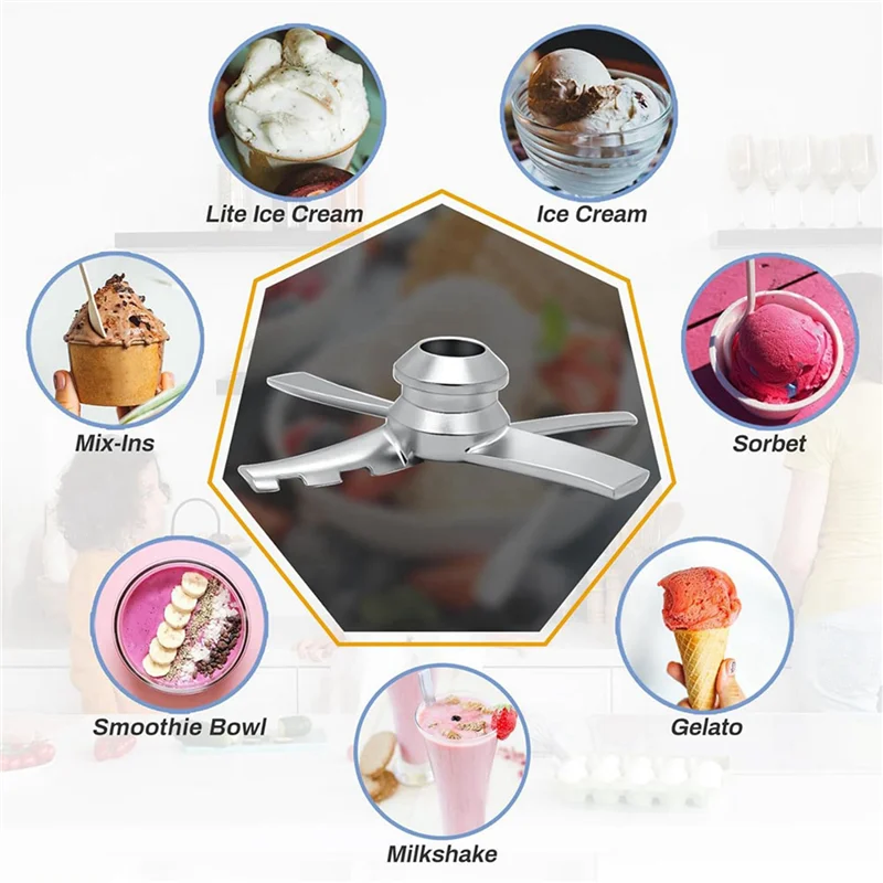 ABZA-2X شفرة مجداف بديلة لصانعي الآيس كريم من سلسلة نينجا كريمي NC300، مجداف شفرة الخلط NC301، CN305A، CN301CO