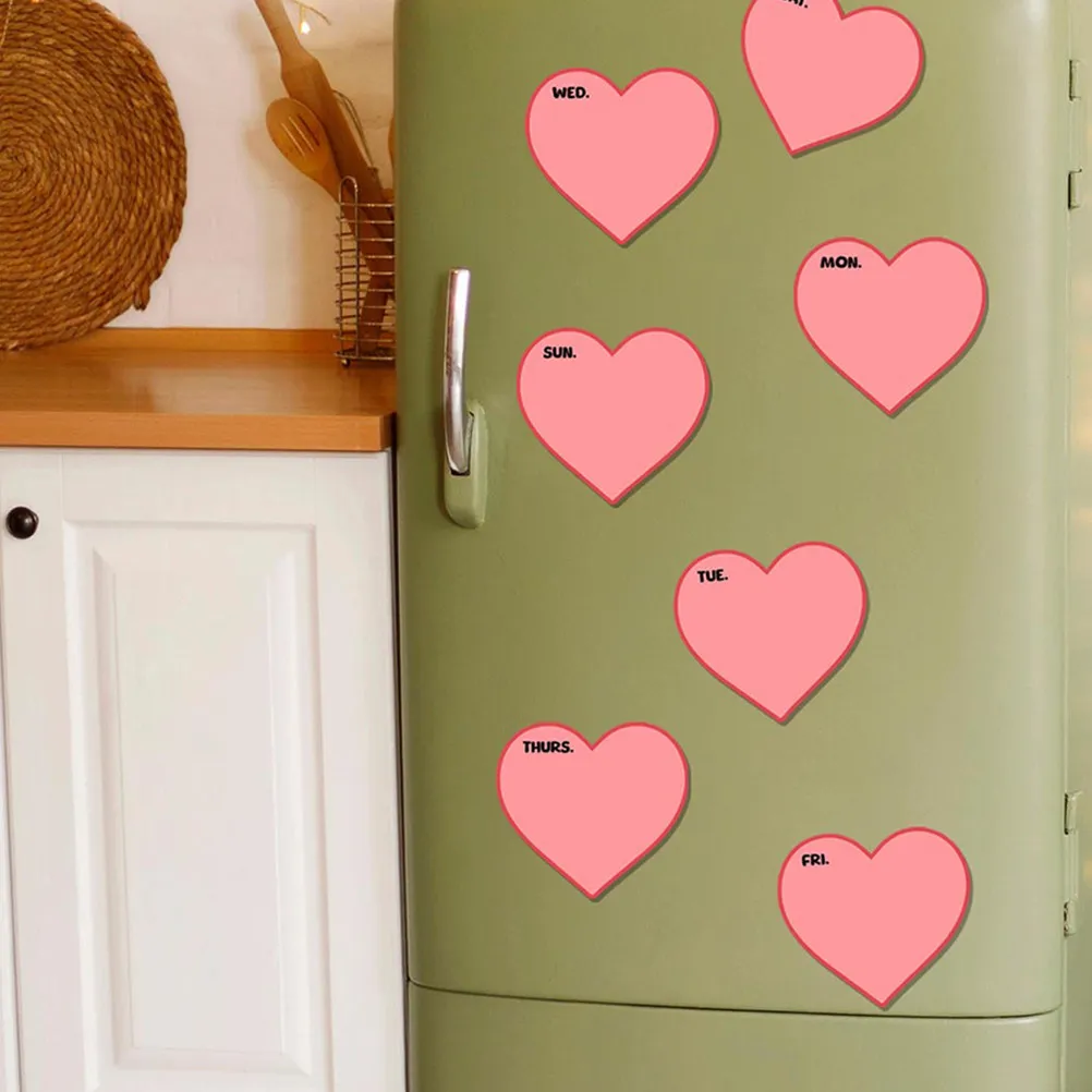 

8 Pcs Fridge Sticky Sticker Magnetic Refrigerator Notepad Pvc Decorative Memo Pads Cute Notepads