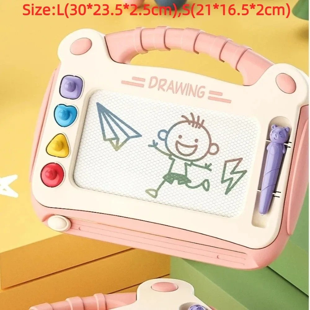 Cartoon Colored Magnetic Drawing Board Portable Educational Magic Eraser Drawing Board Cute Art Drawing