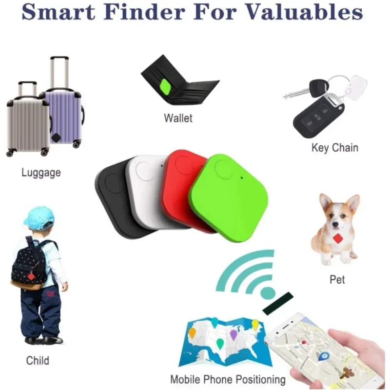 Mini Bluetooth GPS Tracker Smart Dog Pets Anti-lost Alarm Wireless Child Bag Wallet Key Finder Smart Activity Trackers Locator