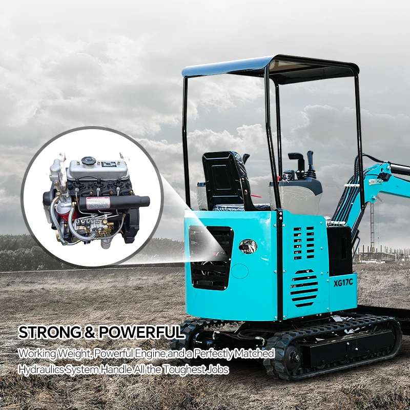 

YG Free Shipping 1.7 Ton Mini Laidong Engine Excavator Hydraulic Crawler Micro Excavator With EPA/CE Engine
