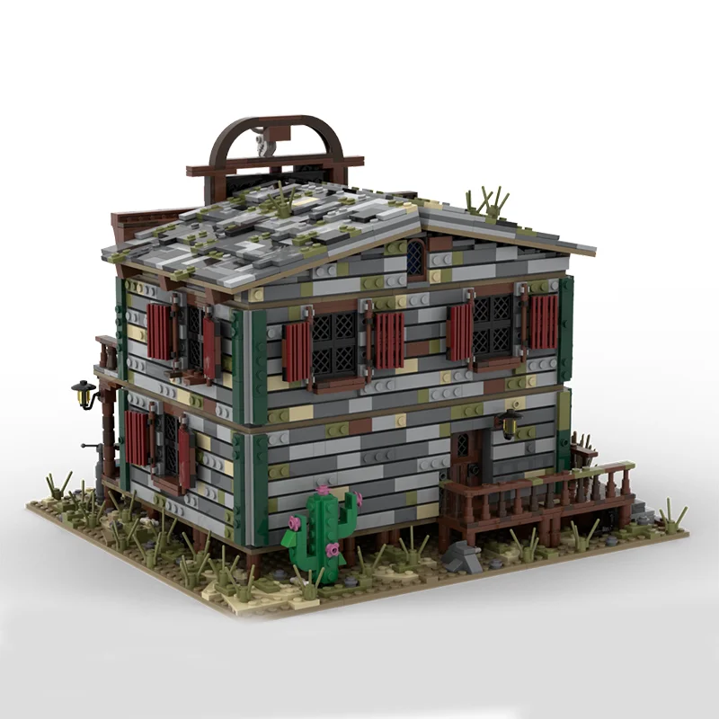 2657 pçs moc o criador de saloon modelo especializado blocos de construção arquitetura presente natal montar brinquedos diy educação criativa