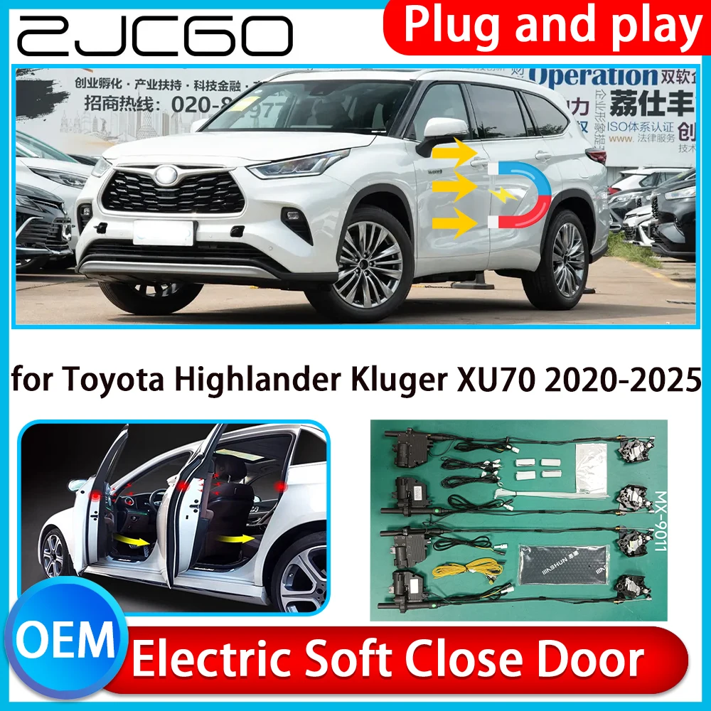 

for Toyota Highlander Kluger XU70 2020-2025 Auto Pull Car Soft Close Kit Door Power Latch Electric Door Catch Soft Closing