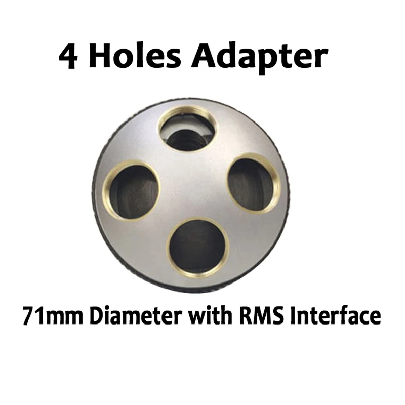 3 4 5 holes objective converter Biological Microscope Revolving Nosepiece Four-hole Biological Microscope Objective Lens Adapter