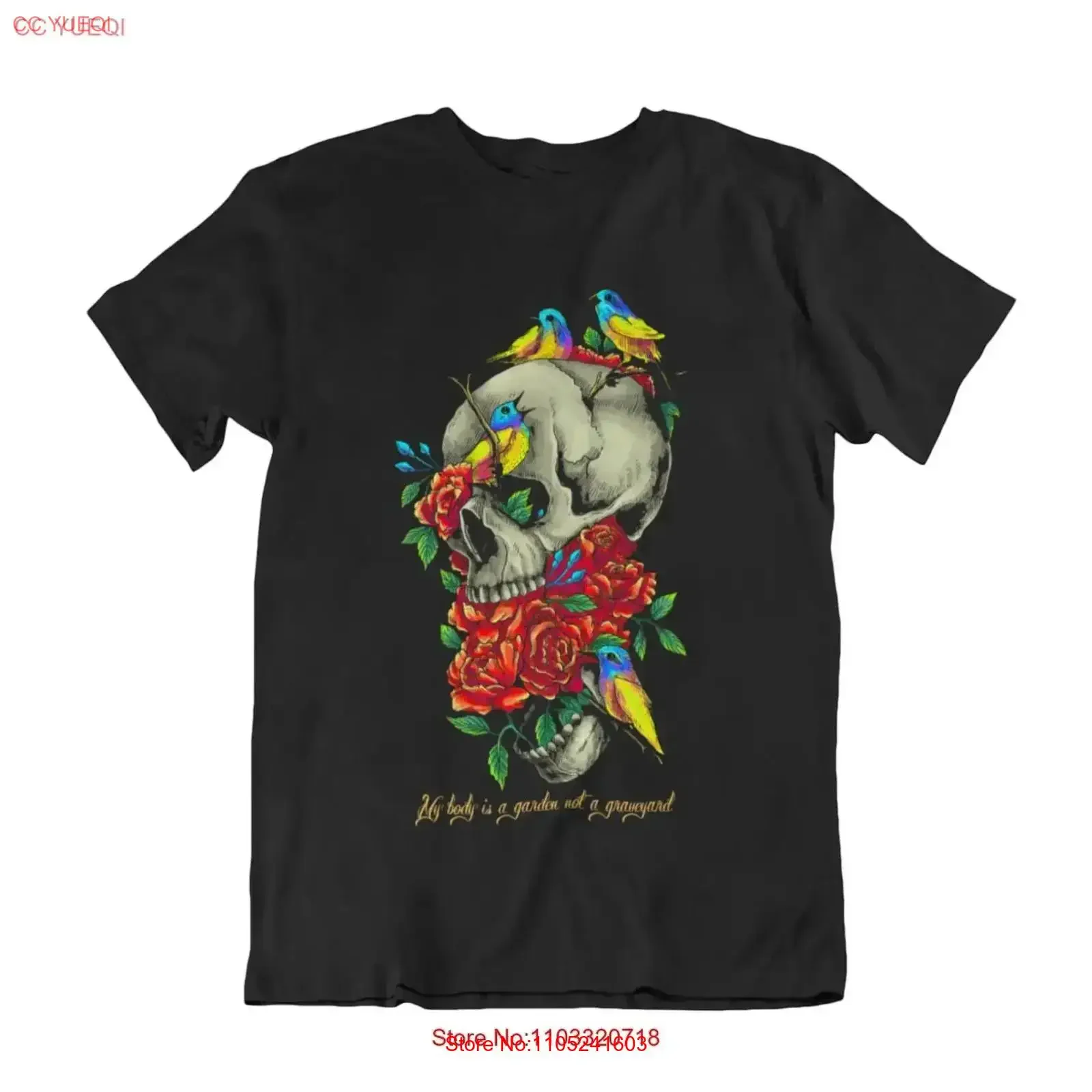 Animal Friendly Quality T Shirt My Body Is a Garden Not Graveyard vintage Washed Casual Breathable streetwear Soft fashion