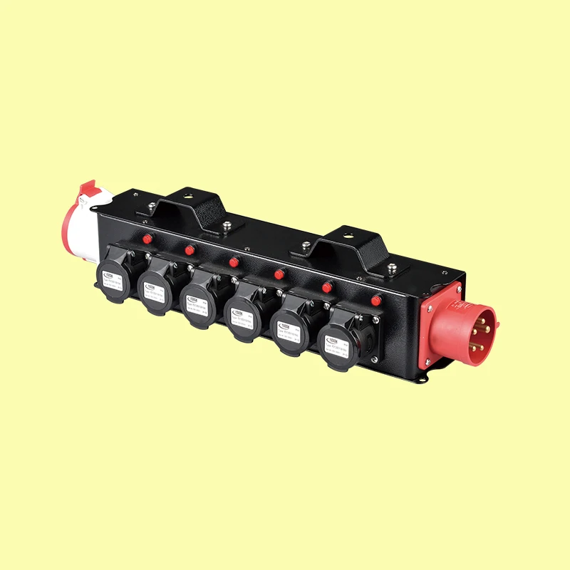 32A 5p input 16A output portable distribution splitter box