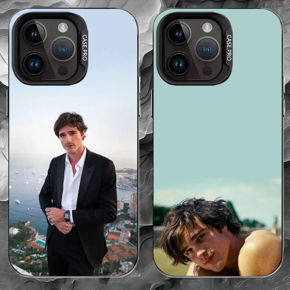 

J-Jacob Elordi Phone Case For iPhone 17 16 15 14 13 12 11 Pro Max Plus Silver Matte Black Cover