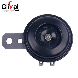 Glixal GY6 12V Universal Compact Black Horn for Scooter Moped Dirt-Bike ATV Motorcycle Bikes