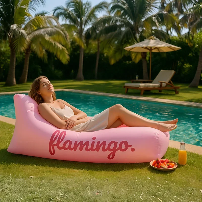 

Bean Bag Lounger Recliner Pool Patio Garden Beach Resort with Waterproof Fabric Ergonomic Design Outdoor Backyard