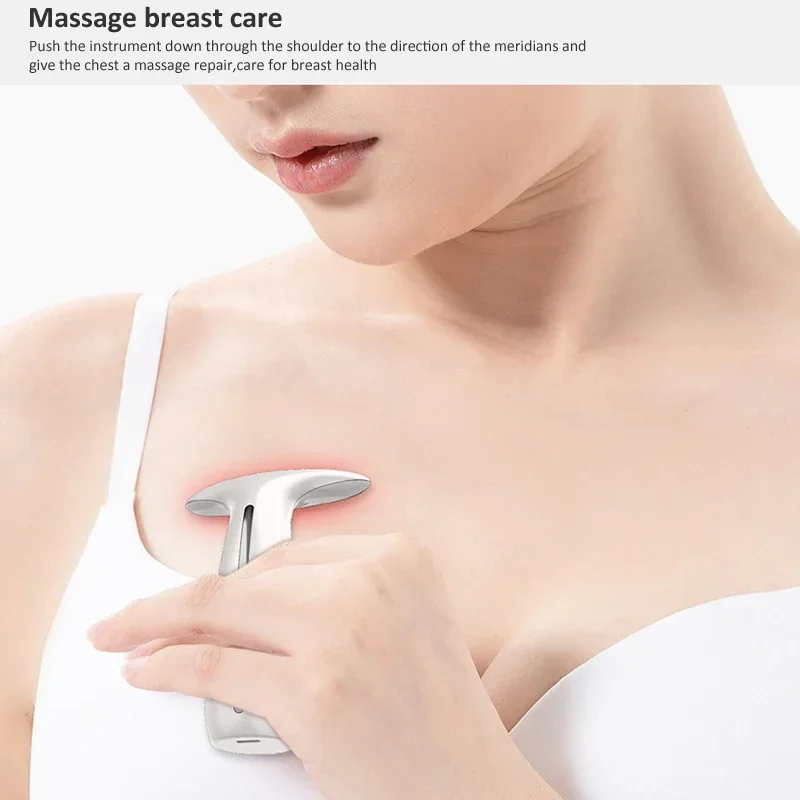 EMS Mikrostrom LED Neck Beauty Thightening Instrument Lifting Anti-Falten Entfernen Sie Gesichtsmassage zur Verschönerung und Verjüngung