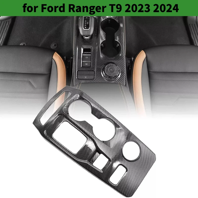 Carbon Fiber Interior Overlay Covers for Ford Ranger T9 2023 2024 Upgrade Inner Decoration Parts LHD  Available