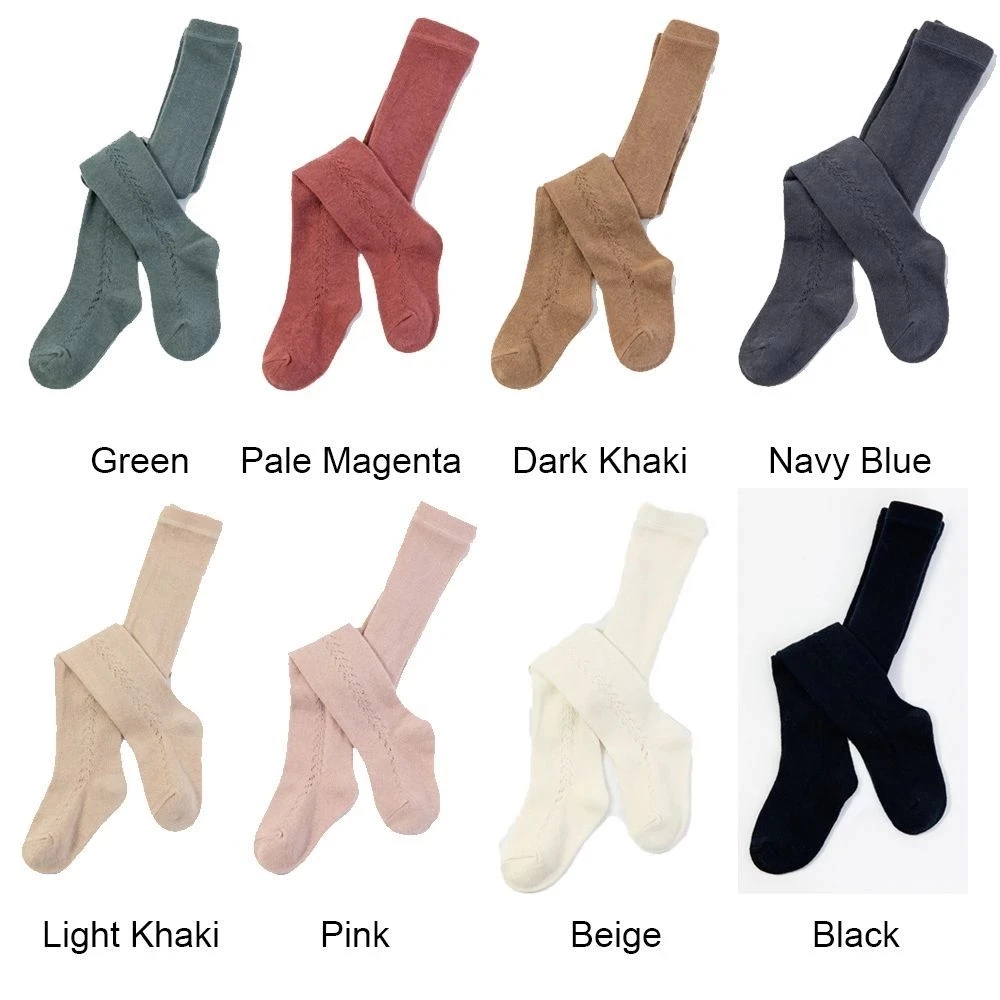 0 to 5 Years Baby Tights Autumn Winter Solid Color Soft Knitted Warm Newborn Toddler Tight Boy Girl Pantyhose Kids Girls Clothes