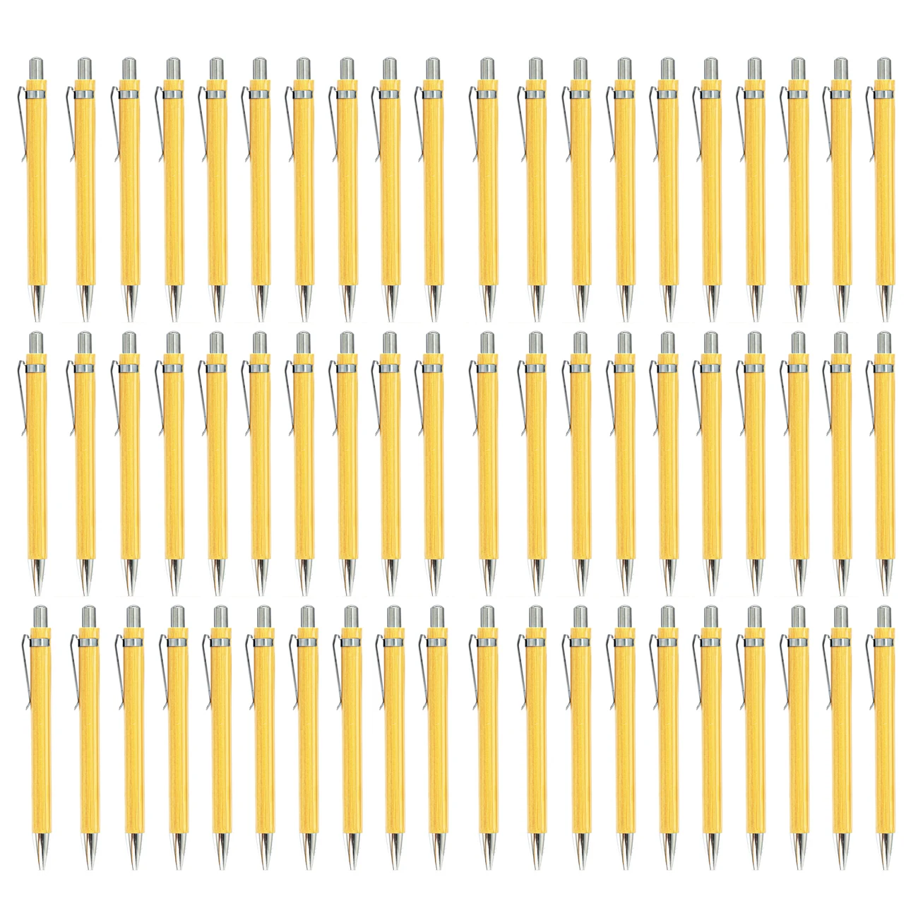 

60Pcs/Lot Bamboo Wood Ballpoint Pen 1.0mm Tip Office School Wrting Stationery Business Signature Ball Pens Bamboo Pen