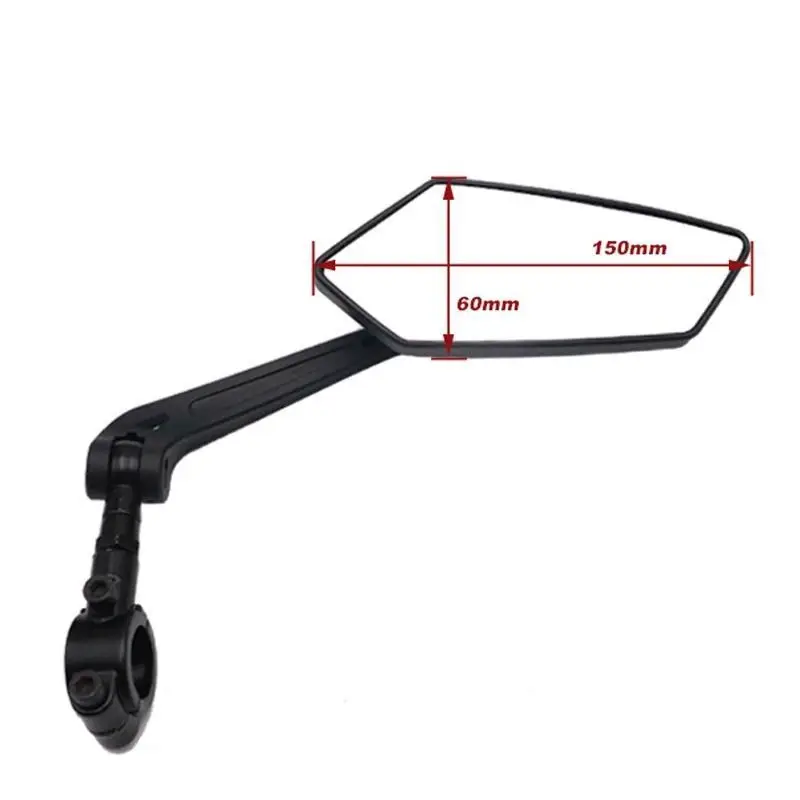 Bike Mirrors Pair 360° Rotatable Adjustable Wide Angle HD Anti-Glare Rearview Mirrors For Mountain Road Bicycle Handlebar