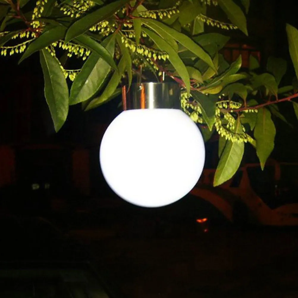 

Солнечный светодиодный светильник из нержавеющей стали для улицы, водонепроницаемый, для сада, белый свет, для ночных прогулок, для двора и садовых дорожек