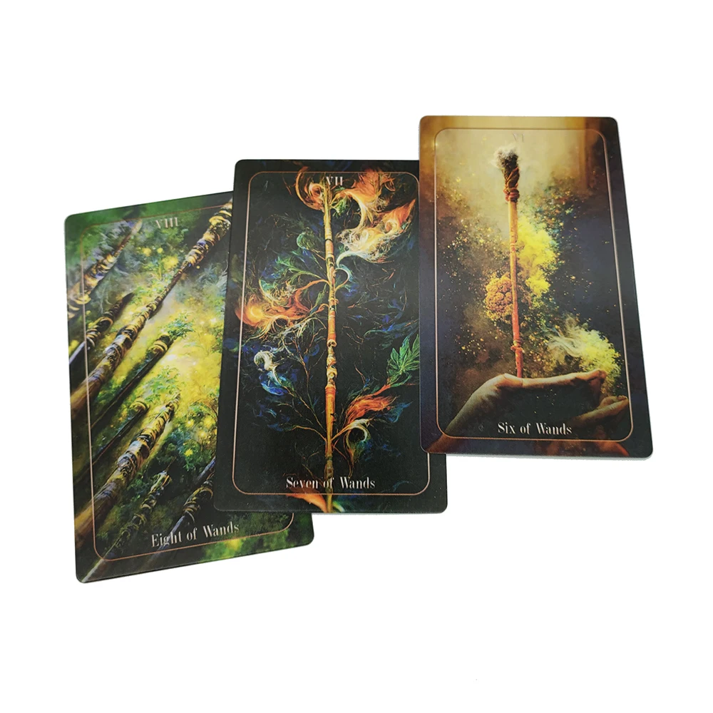 12x7CM Delusion Artificial Intelligence Tarot Deck Unique Cards with Guide Book,78 Original Cards for Beginners and Experts